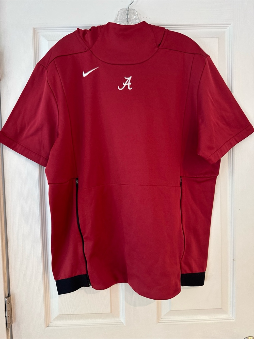 Nike hooded short sleeve fleece lined performance sweatshirt Alabama Size Large